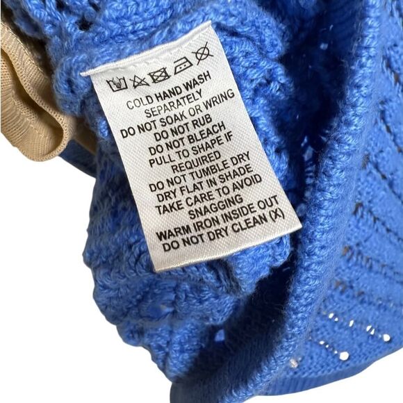 Meshki Lorenza Knit A-Line Mini Skirt in Periwinkle Sz. L - Picture 8 of 9